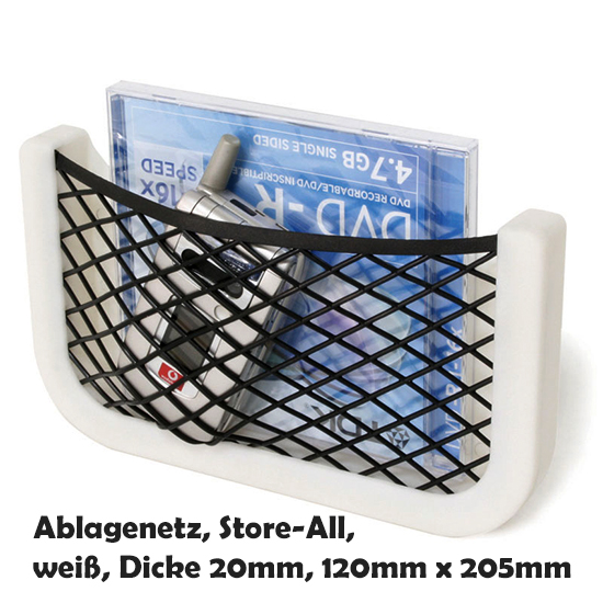 Decksausstattung Ablagenetz Store-All weiß, Dicke 20mm, 120mmx205mmweiß