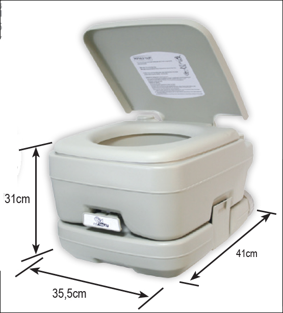 Chemische Toilette SeaToilet 10L für Boot und Camping