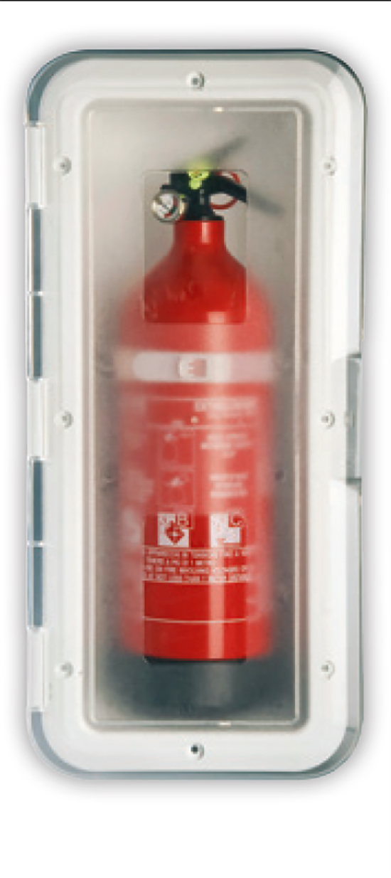 Gehäuse für Feuerlöscher, 2kg, weiß