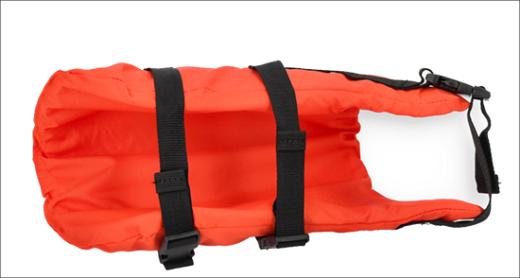 Hunde-Rettungsweste mit wasseraktivem LED Blinklicht