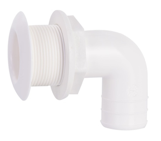 90 Grad gewinkelter Borddurchlass Ø 25 mm