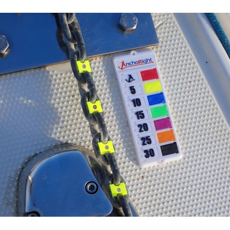 ANCHORIGHT Kettenmarkierung Set 6mm (6 Farben à 5 Stück)