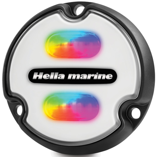 HELLA MARINE APELO A1 RGB 1,25A 12 V 1800 Lumen, Unterwasser-LED, weiße Linse