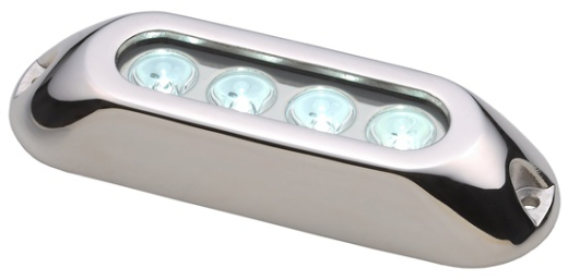 DYLAN Unterwasserlicht 4x weiß, 1000 lm, 12-28V, 1.0 A@12V, Edelstahl AISI317L