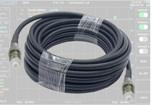 Marine Antennenkabel 10m Aircell 5 für VHF AIS Antennen - 2x FME Anschluss mit Prüfprotokoll