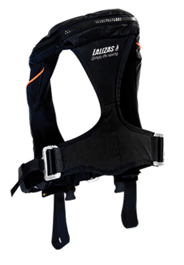 LALIZAS Theta automatische aufblasbare Rettungsweste, Auftrieb 290N, ISO 12402-2, mit Sprayhood und doppeltem Schrittgurt