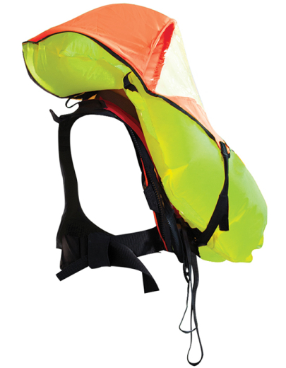 LALIZAS Theta automatische aufblasbare Rettungsweste, Auftrieb 290N, ISO 12402-2, mit Sprayhood und doppeltem Schrittgurt