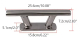 Edelstahl V4A Klampe 25cm (10")