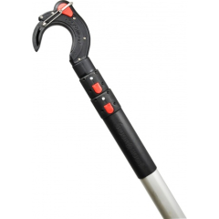 Bootshaken teleskopisch HOOK & MOOR 1250 - 3200 mm, 60mm Auge, 1.37kg