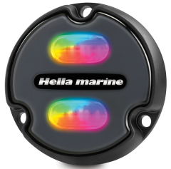 HELLA MARINE APELO A1 RGB 1,25A 12 V 1800 Lumen, Unterwasser-LED, schwarze Linse