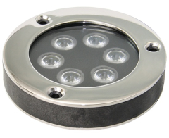 MERLIN LED-Unterwasserlicht Merlin GFK/A4 12/24V 14W weiß 988 Lumen IP68